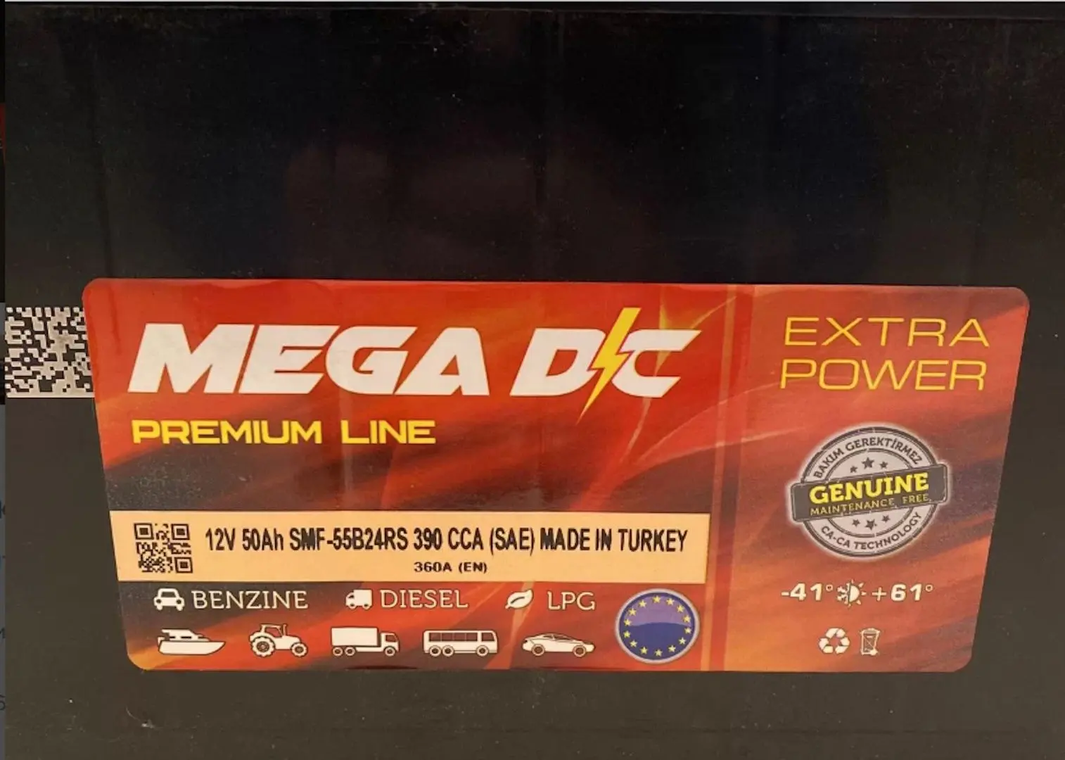 Acumulator Mega DC 50Ah 390A