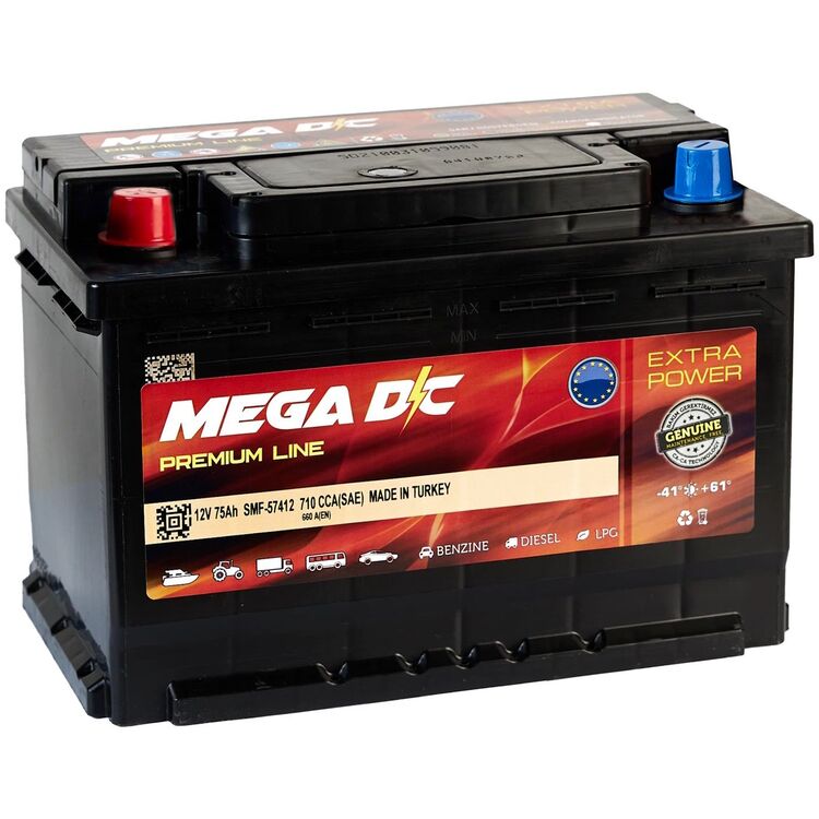 Аккумулятор Mega DC 75Ah 660A +L