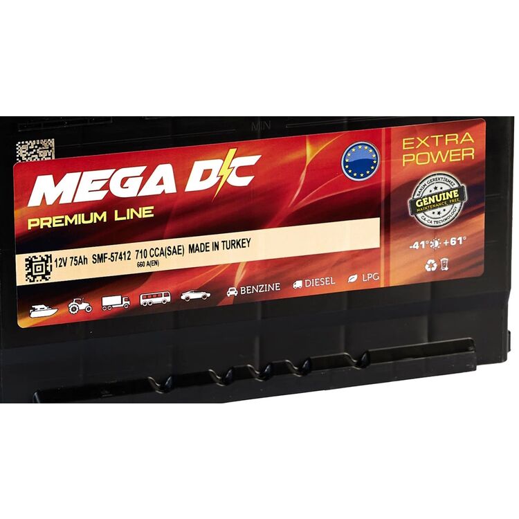 Аккумулятор Mega DC 75Ah 660A +L