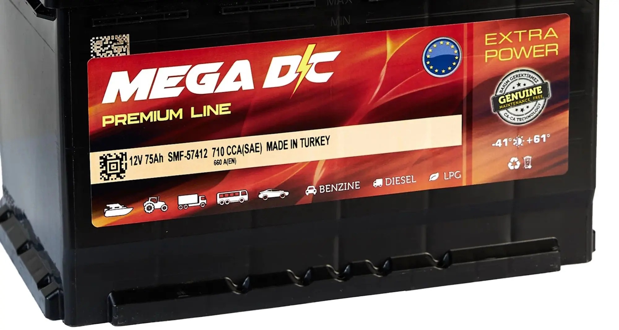 Acumulator Mega DC 75Ah 660A +R - 3