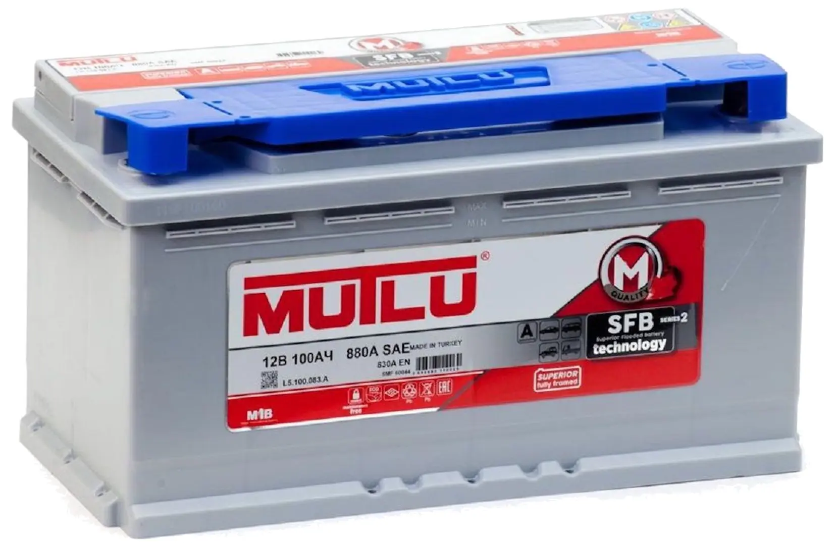 Acumulator Mutlu SFB 100Ah 830A P+