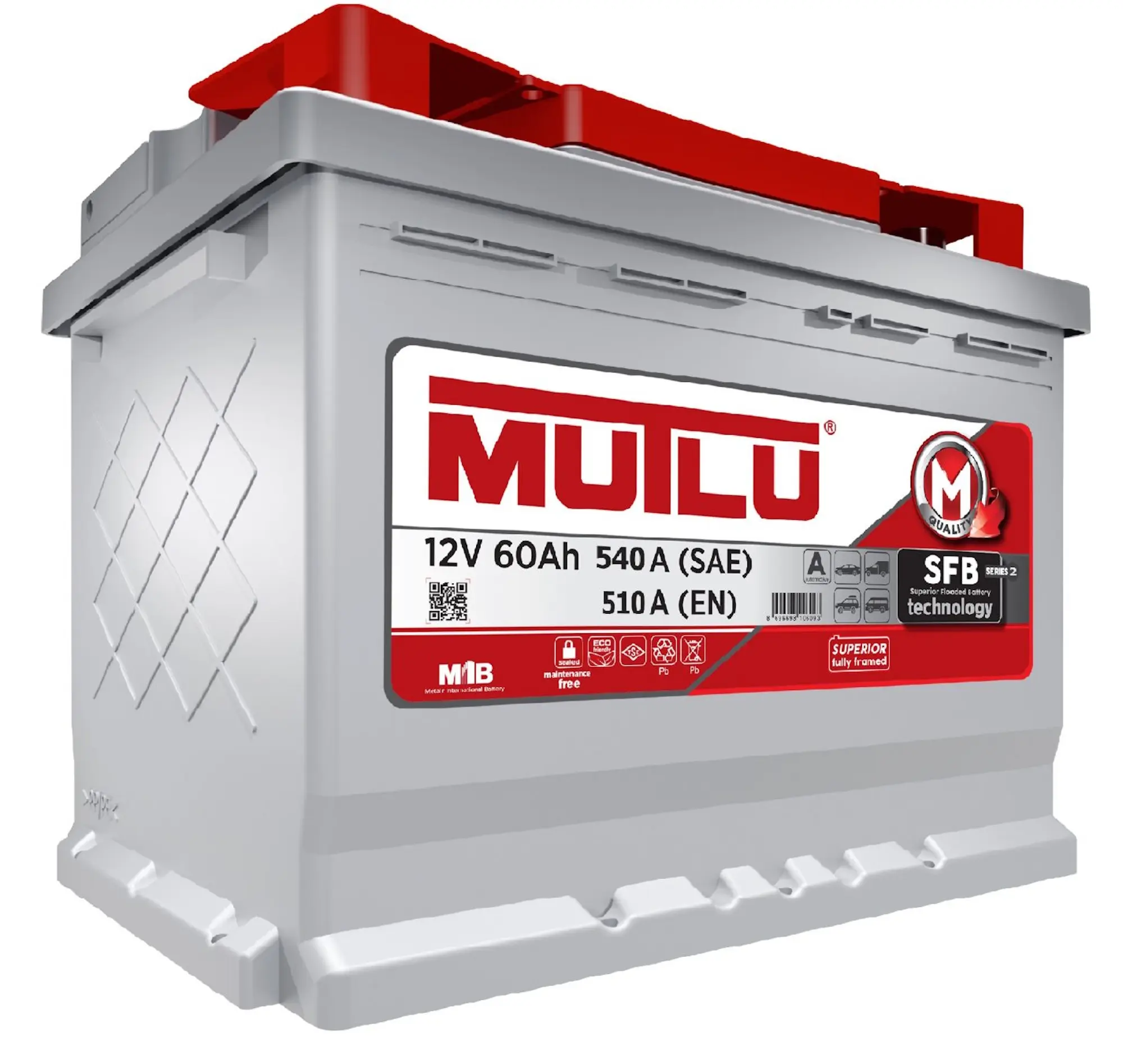 Acumulator Mutlu SFB 60Ah 510A P+