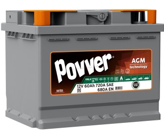 Acumulator Povver AGM 60Ah 720A L2.60.068.A