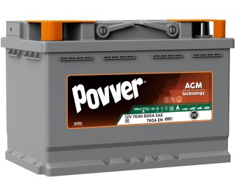 Acumulator POVVER AGM 70Ah 800A L3.70.076.A