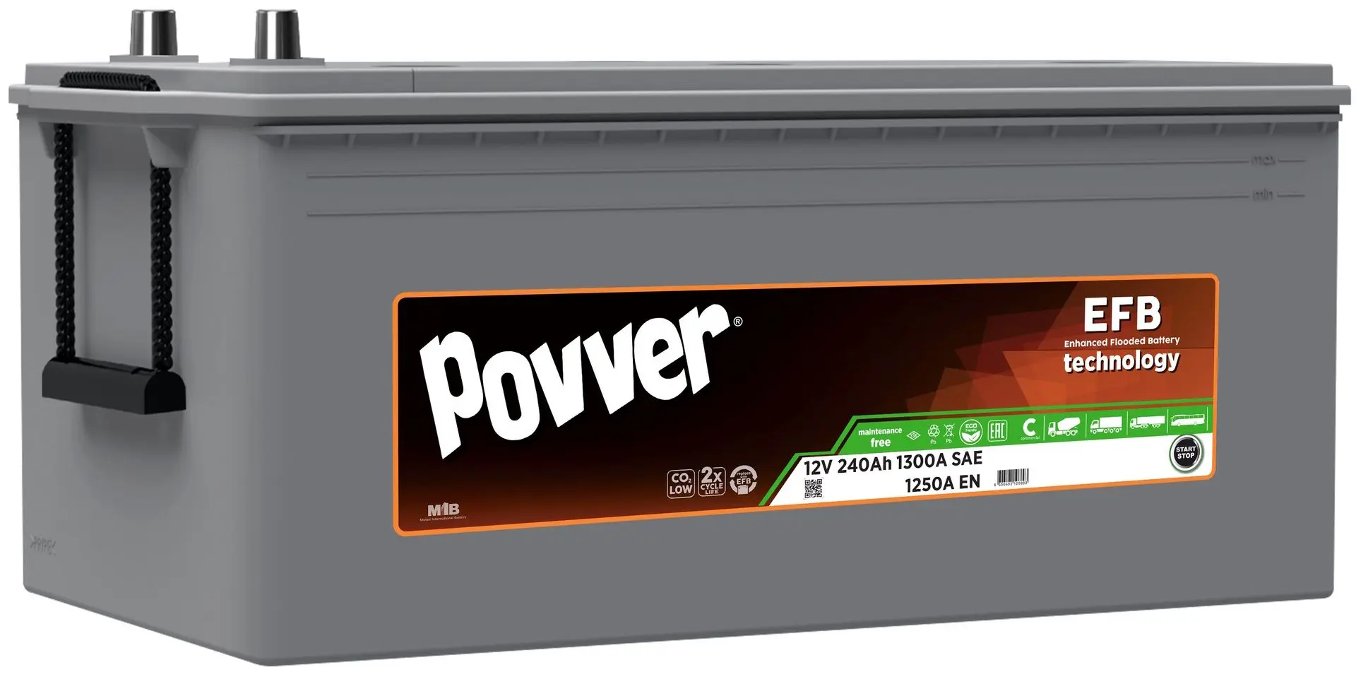 Acumulator Povver EFB 240Ah 1300A D6.240.125.B Jap