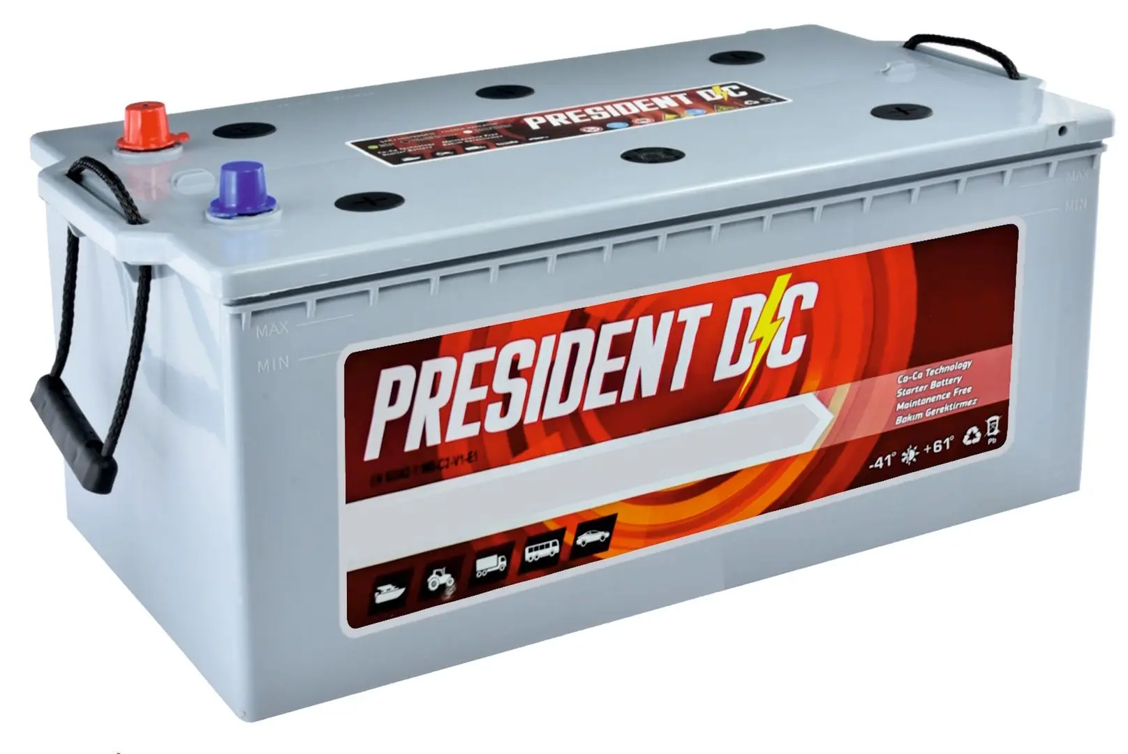 Аккумулятор President DC 192Ah 1350A