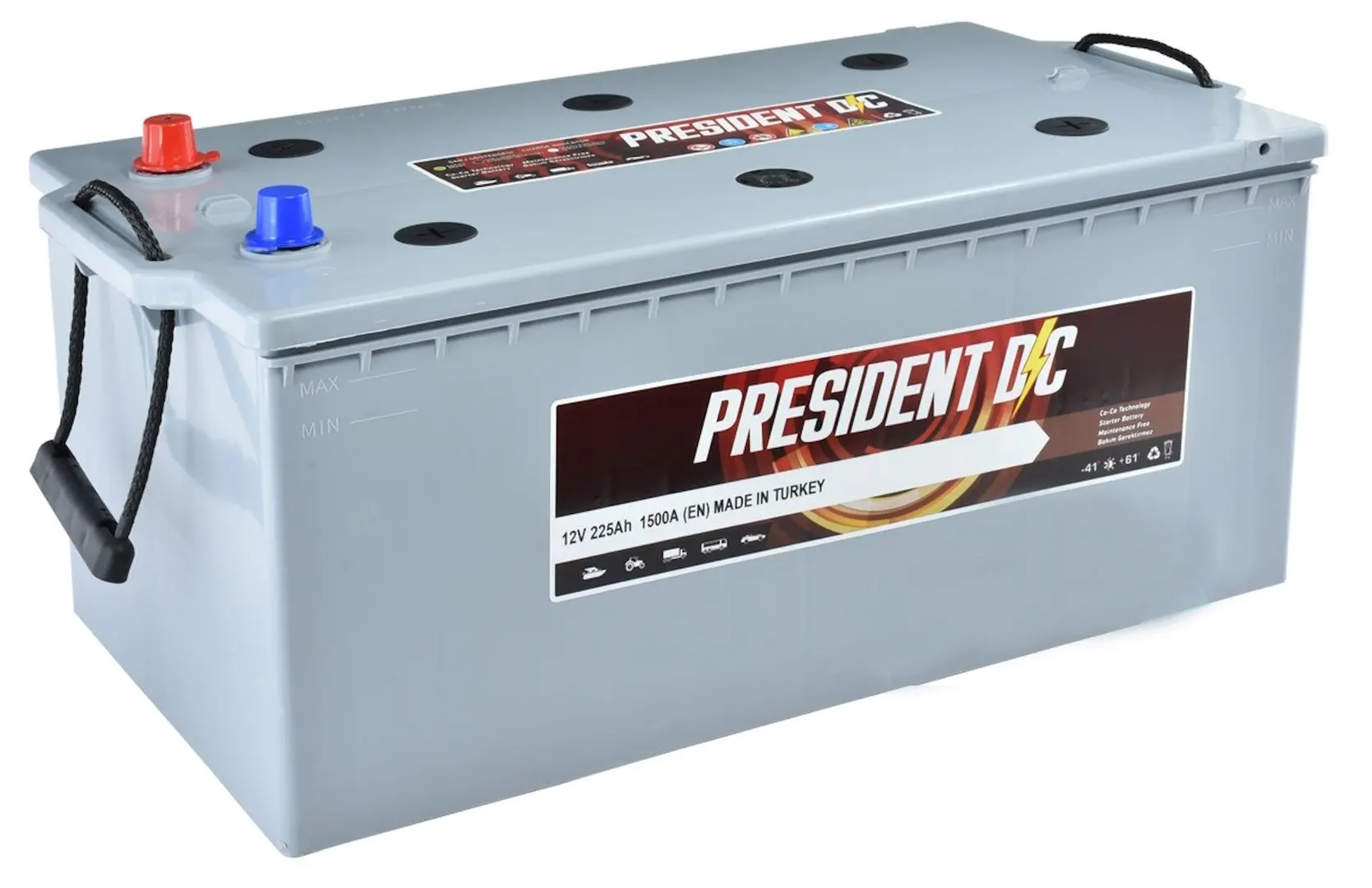 Acumulator President DC 225Ah 1500A