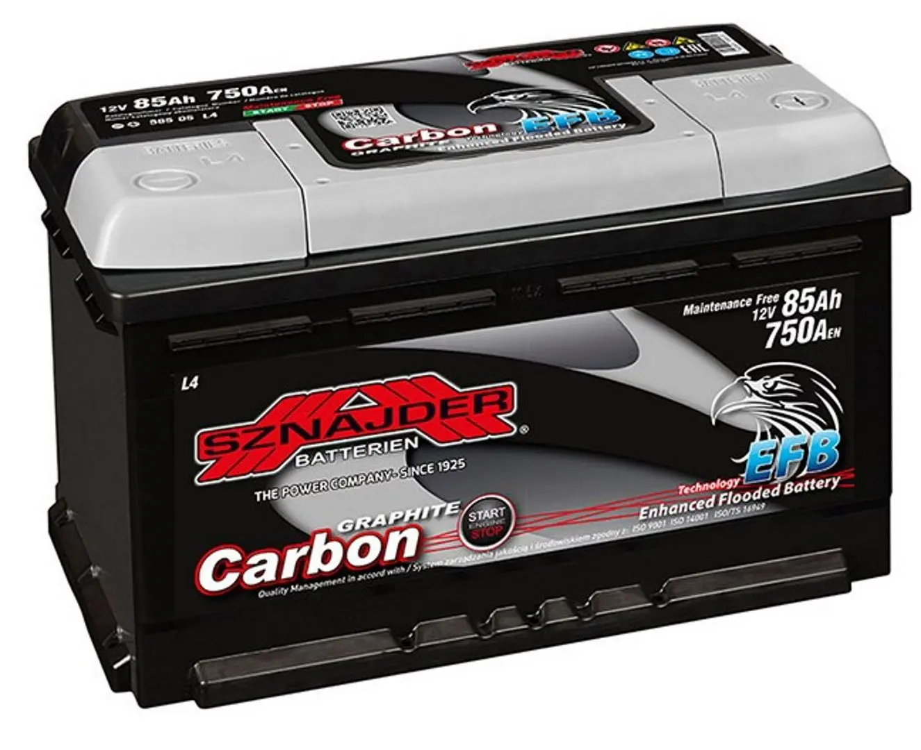 Аккумулятор Sznajder Carbon EFB 85Ah 750Ah