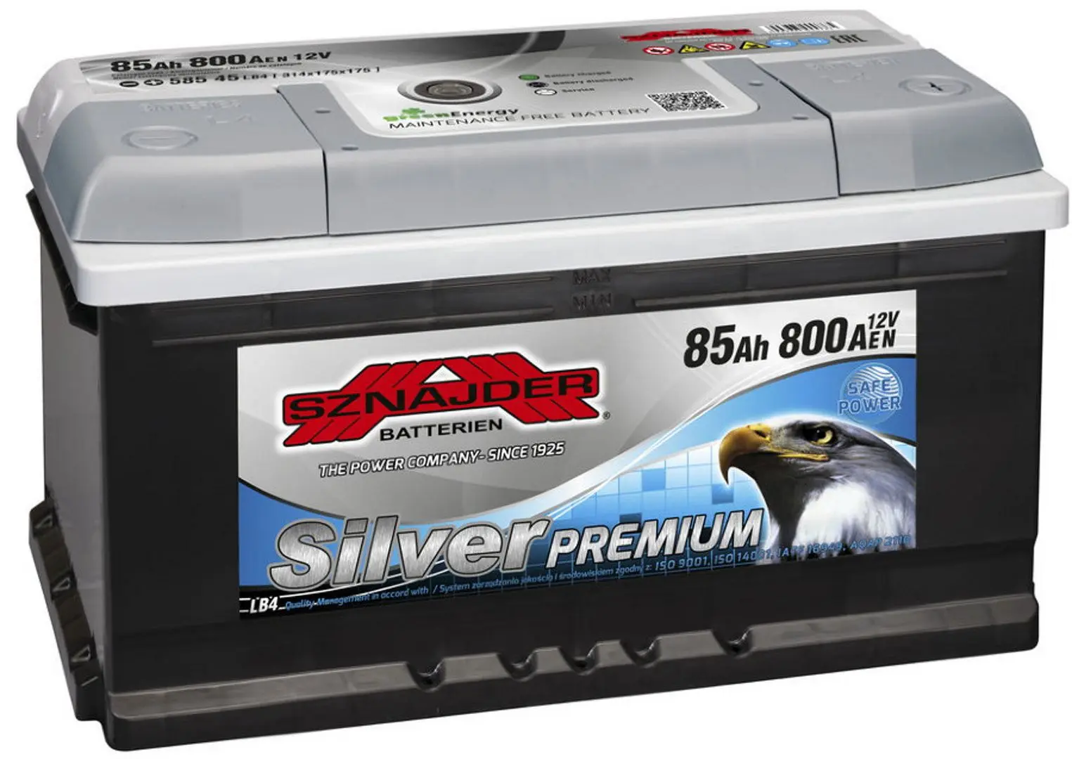 Acumulator Sznajder Silver Premium 85Ah 800A