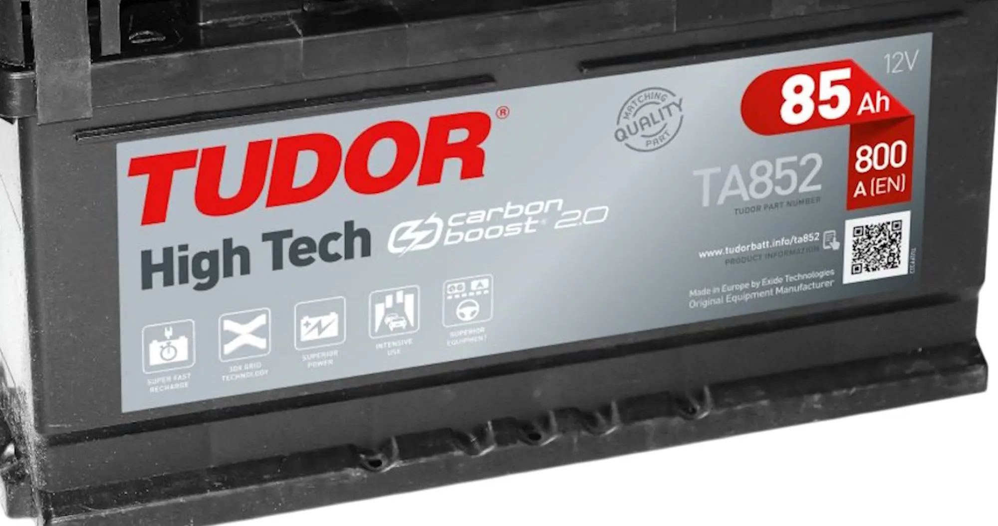 Acumulator Tudor High Tech TA852 LB4 85Ah 800A P+
