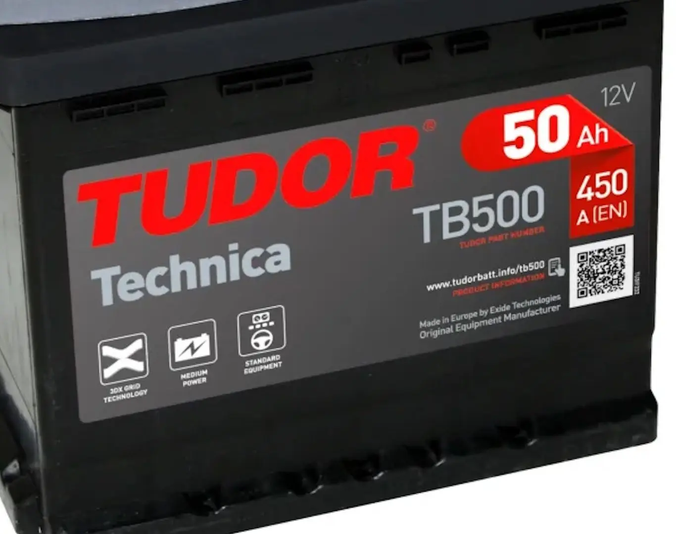 Acumulator Tudor Technica TB500 L01 50Ah 450A P+
