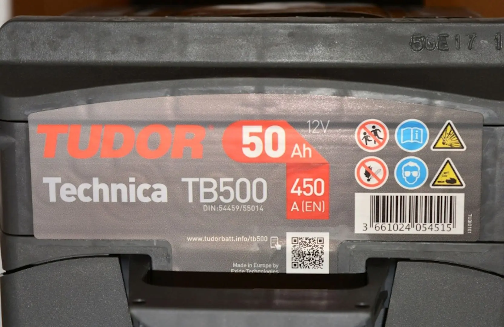 Acumulator Tudor Technica TB500 L01 50Ah 450A P+