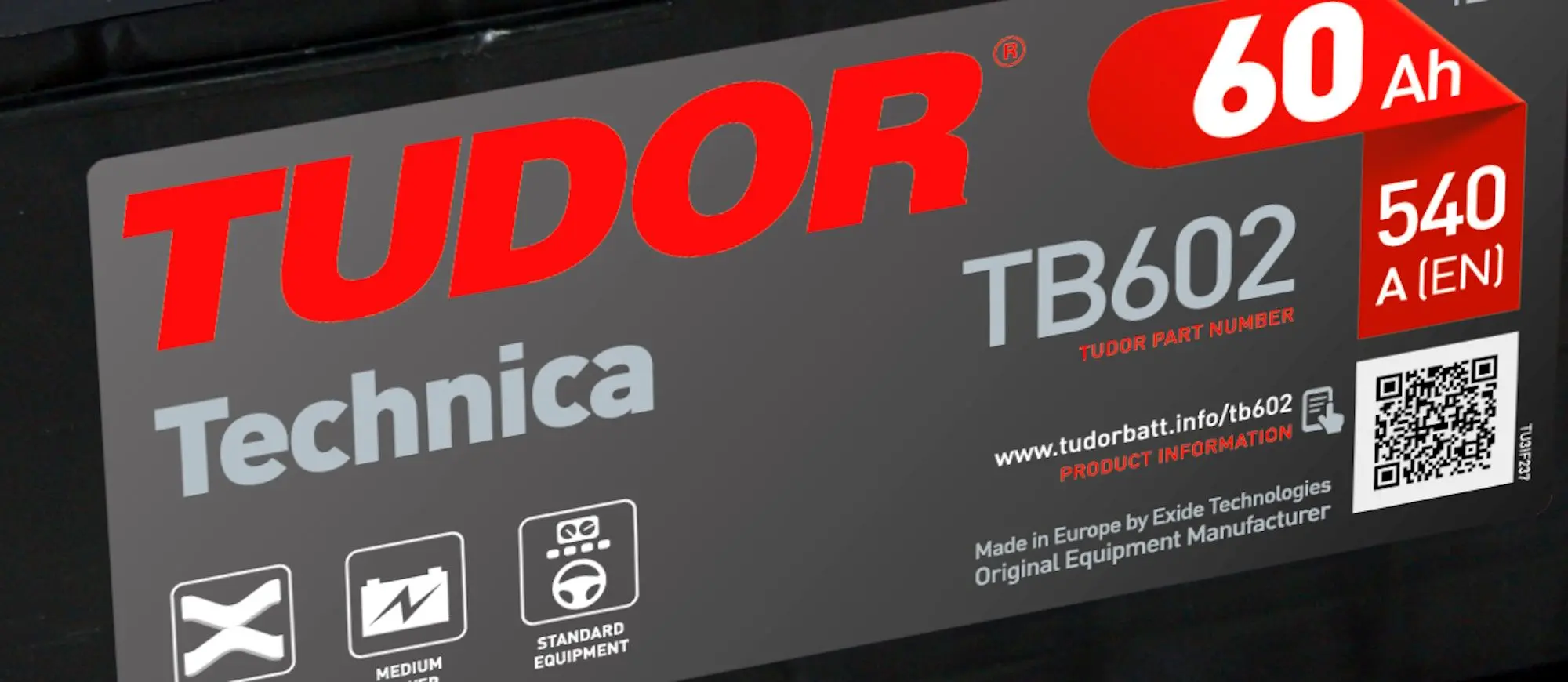 Acumulator Tudor Technica TB602 LB2 60Ah 540A P+