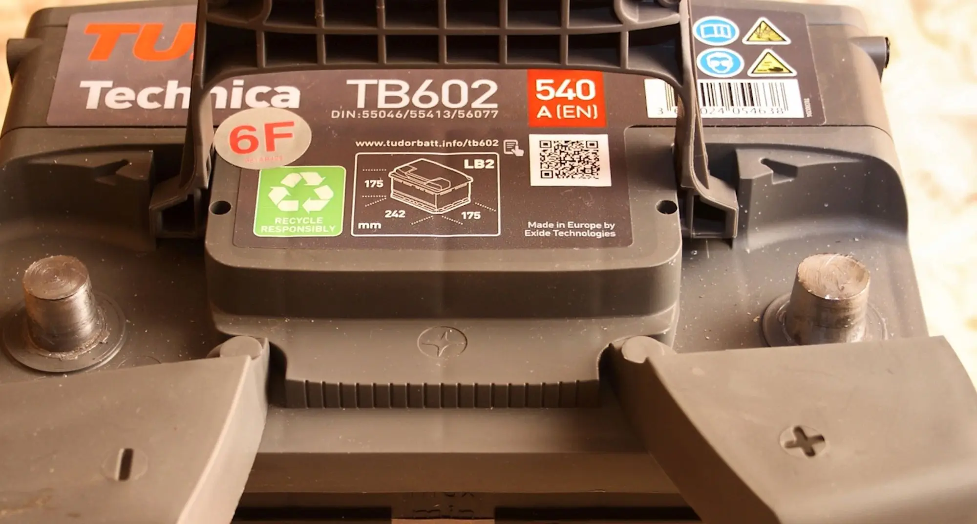 Acumulator Tudor Technica TB602 LB2 60Ah 540A P+