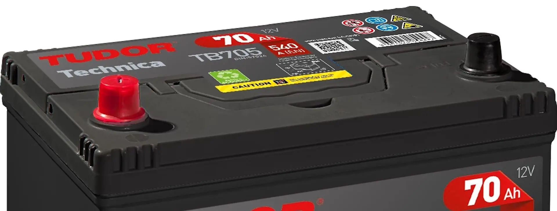 Аккумулятор Tudor Technica TB705 D26 70Ah 540A L+ - 3