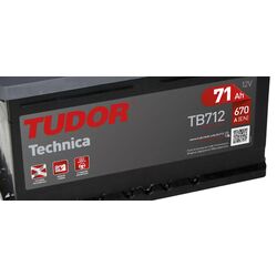 Acumulator Tudor Technica TB712 LB3 71Ah 670A P+ Thumb