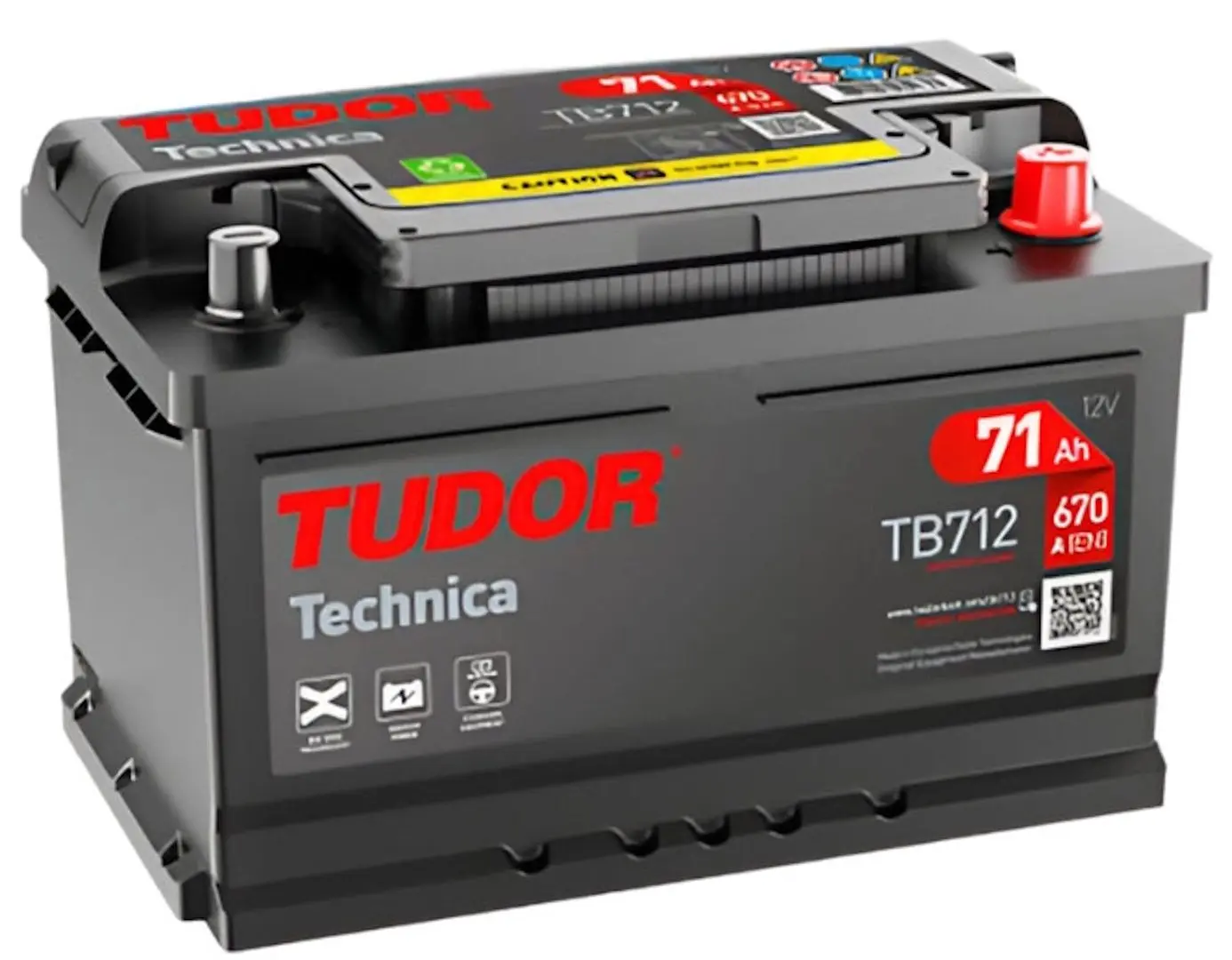Acumulator Tudor Technica TB712 LB3 71Ah 670A P+