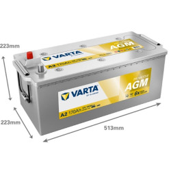 Аккумулятор Varta AGM 170Ah 1000A TE 077 Thumb