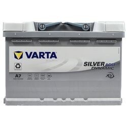 Аккумулятор Varta Silver Dynamic AGM A7 70Ah 760A
