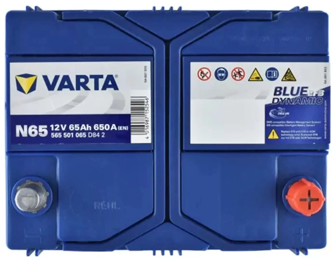 Acumulator Varta Blue Dynamic EFB N65 65Ah 650A