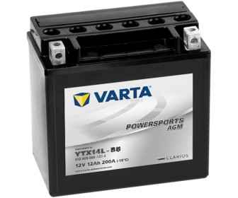 Acumulator Varta Powersports AGM YTX14L-BS 12Ah 200A