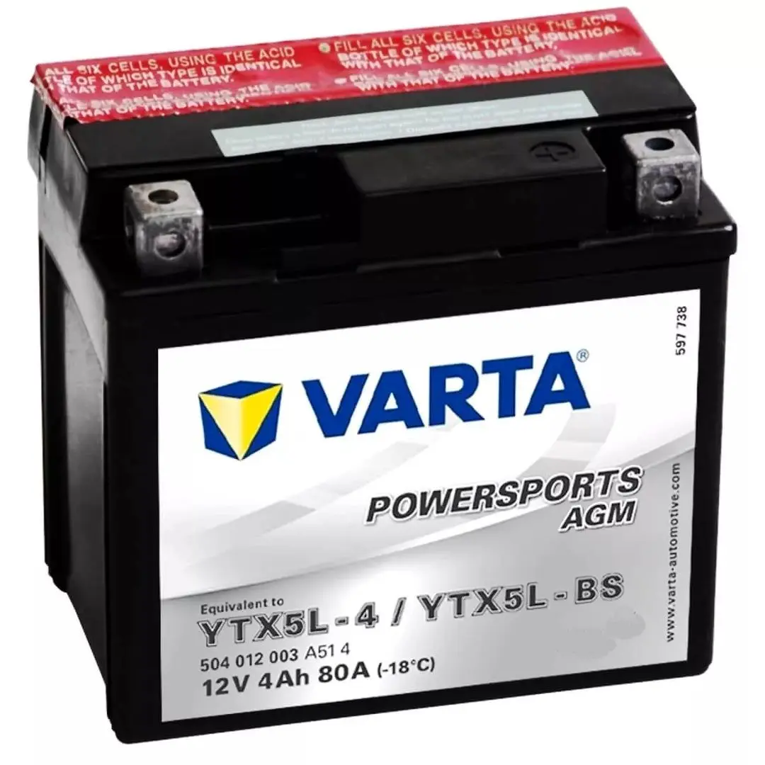 Acumulator Varta Powersports AGM YTX5L-BS 4Ah 80A