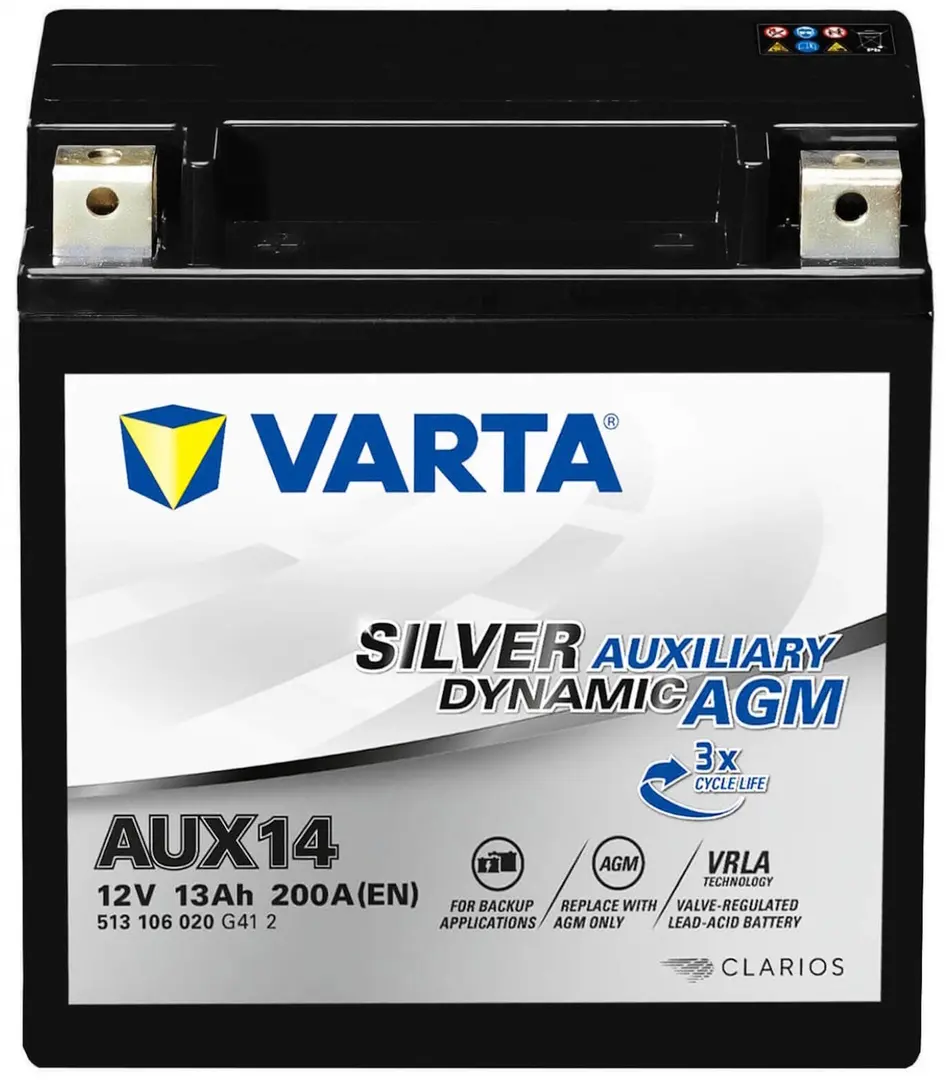 Acumulator Varta Silver Dynamic Auxiliary AGM 13Ah 200A 513106020