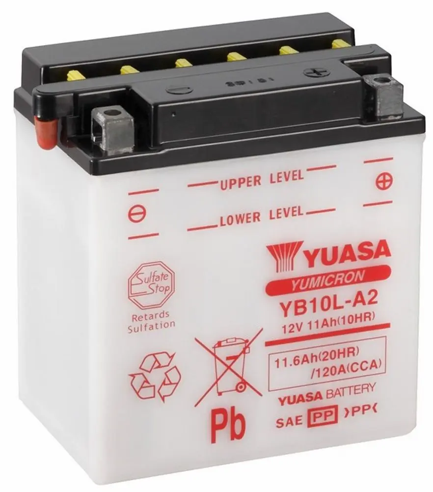Аккумулятор Yuasa Yumicron YB10L-A2 11.6Ah 120A