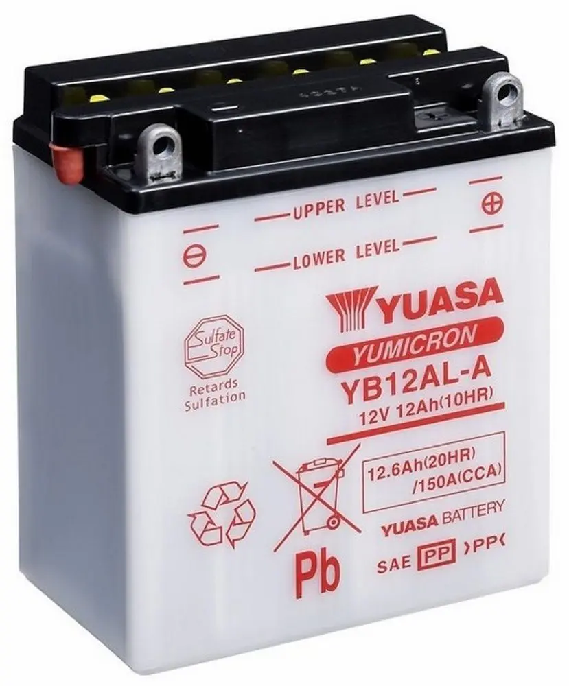 Аккумулятор Yuasa Yumicron YB12AL-A 12.6Ah 150A