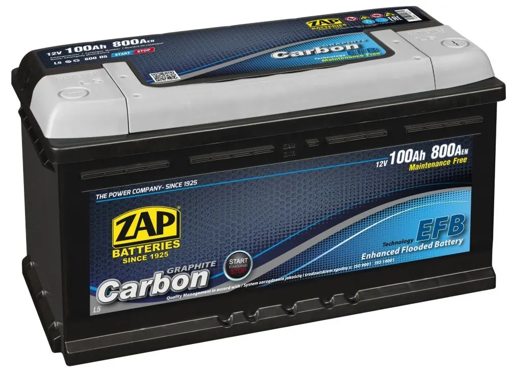 Acumulator Zap Carbon EFB 100Ah 800A 60005