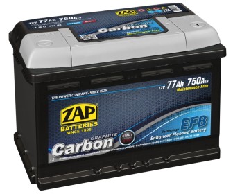 Аккумулятор Zap Carbon EFB 77Ah 750A 57705