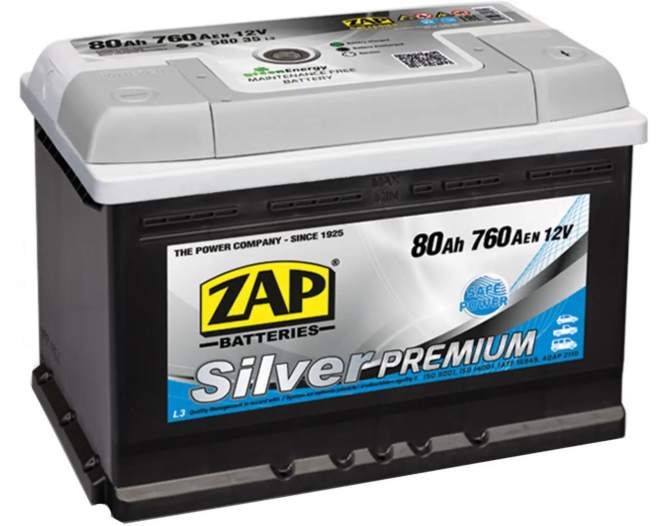 Acumulator Zap Silver Premium 80Ah 760A 58035