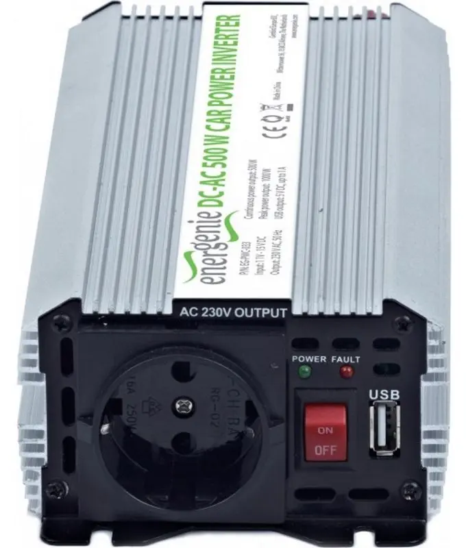 Invertor auto Energenie EG-PWC-033 (Silver)