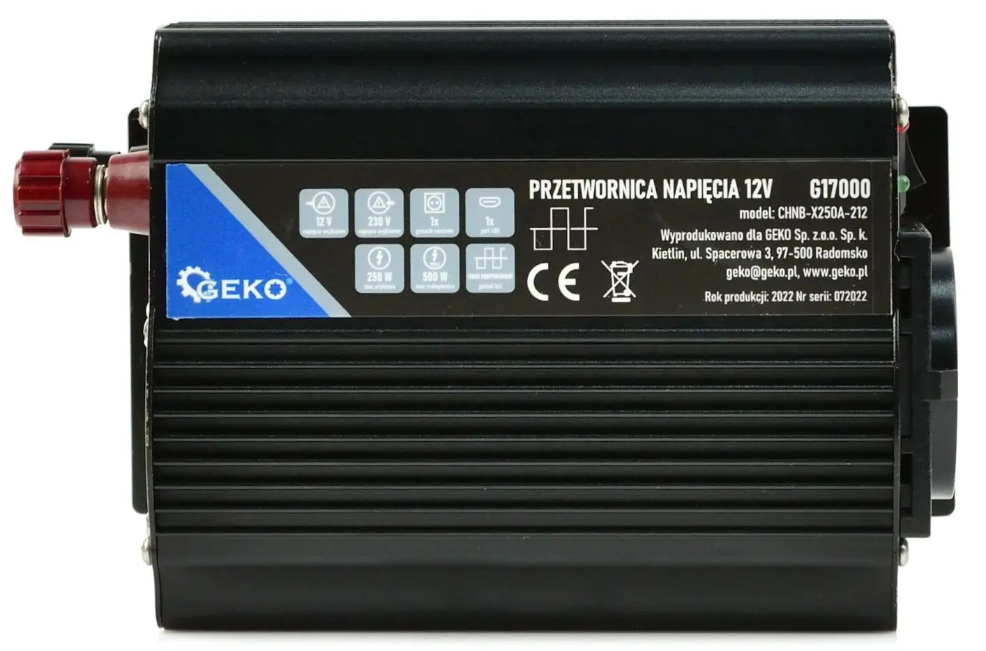 Invertor auto Geko G17000 (Black)