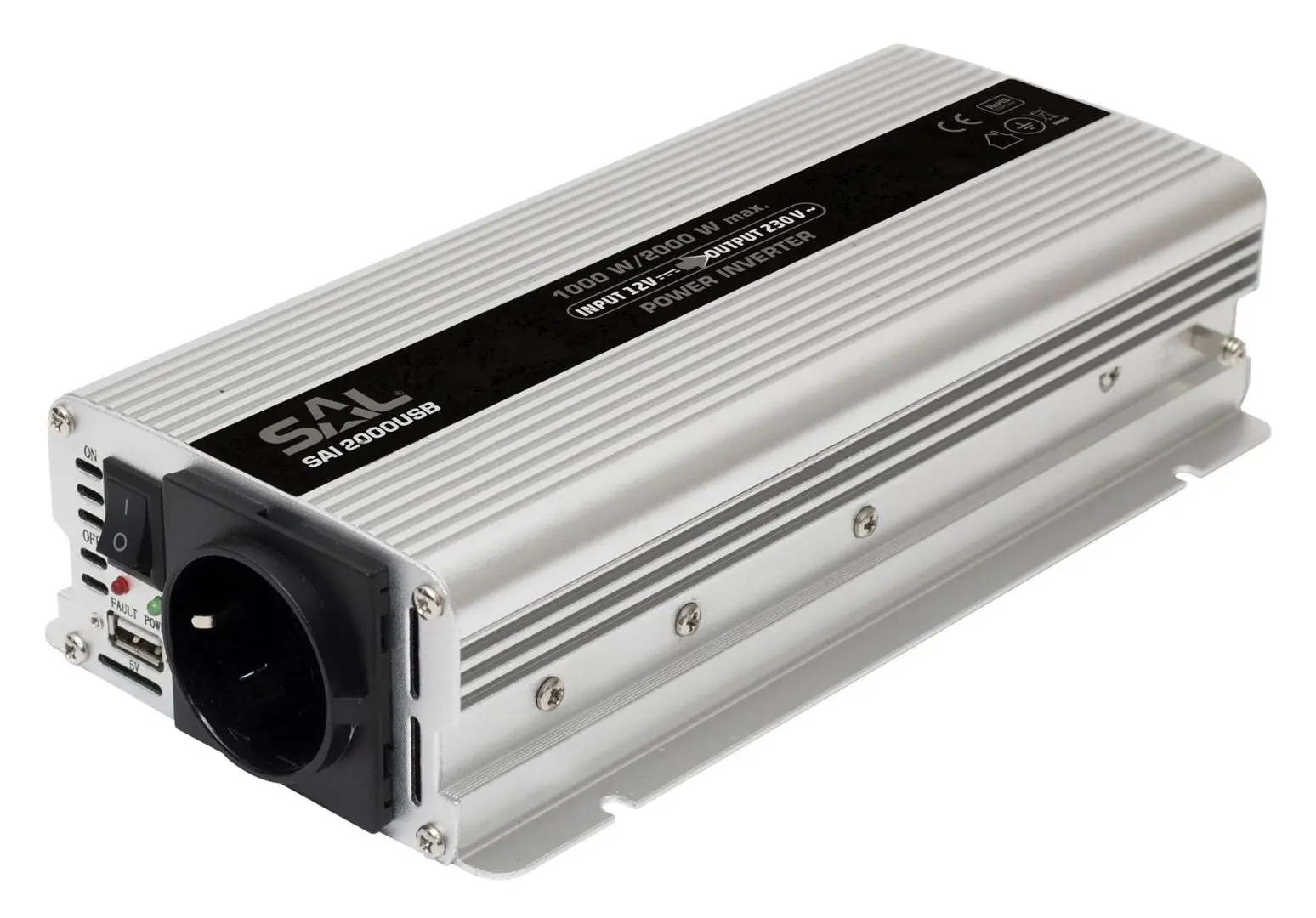 Invertor auto SAL SAI 2000USB (Silver)