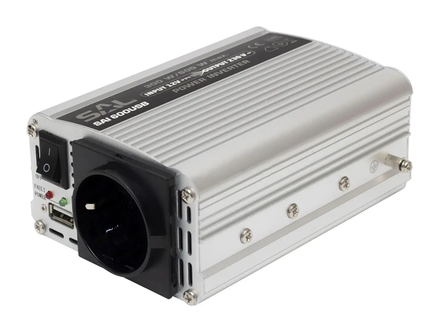 Автомобильный инвертор SAL SAI 600USB (Silver)
