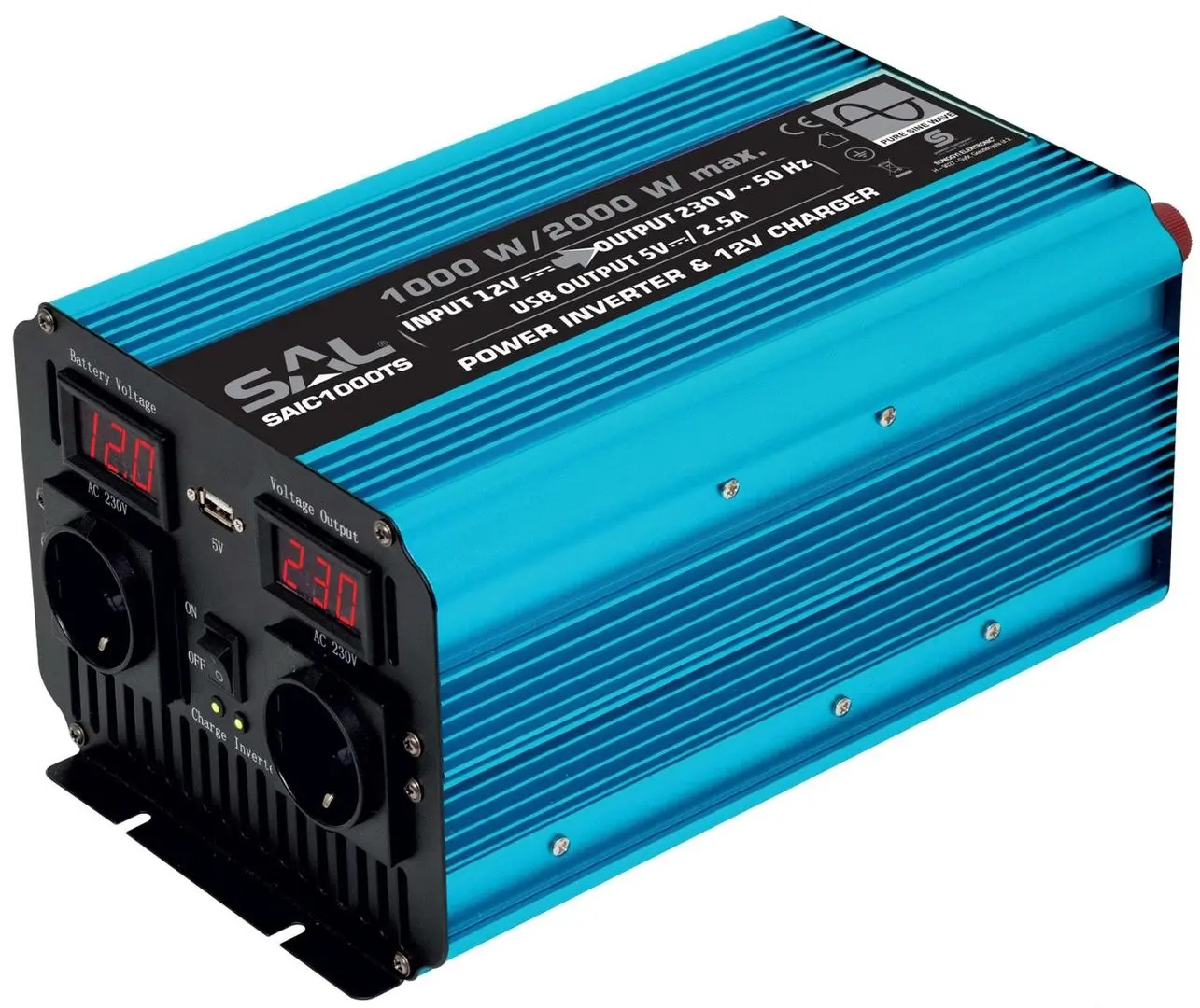 Invertor auto SAL SAIC1000TS (Blue)
