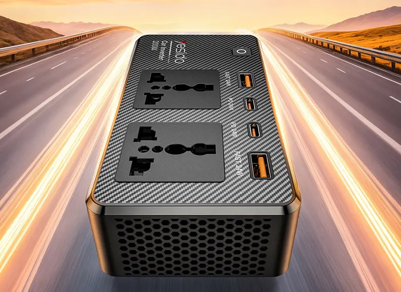 Автомобильный инвертор Yesido VC07 (Black) - 2