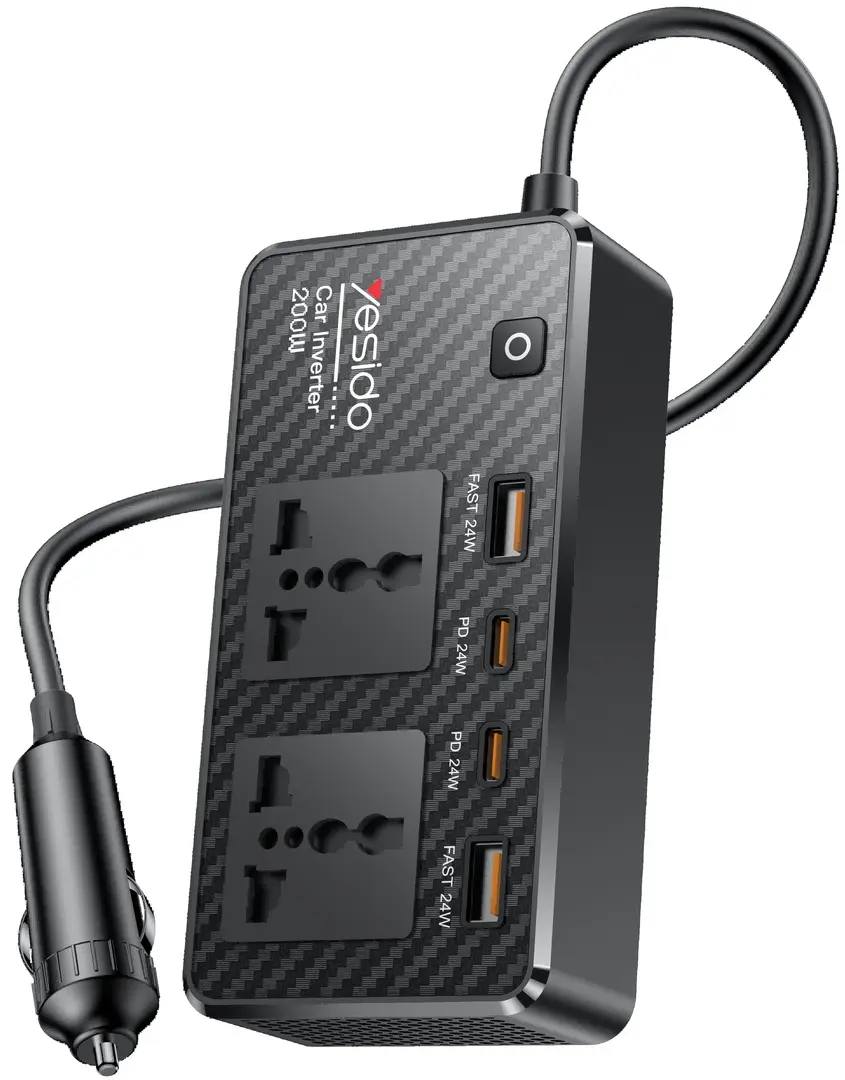 Автомобильный инвертор Yesido VC07 (Black)