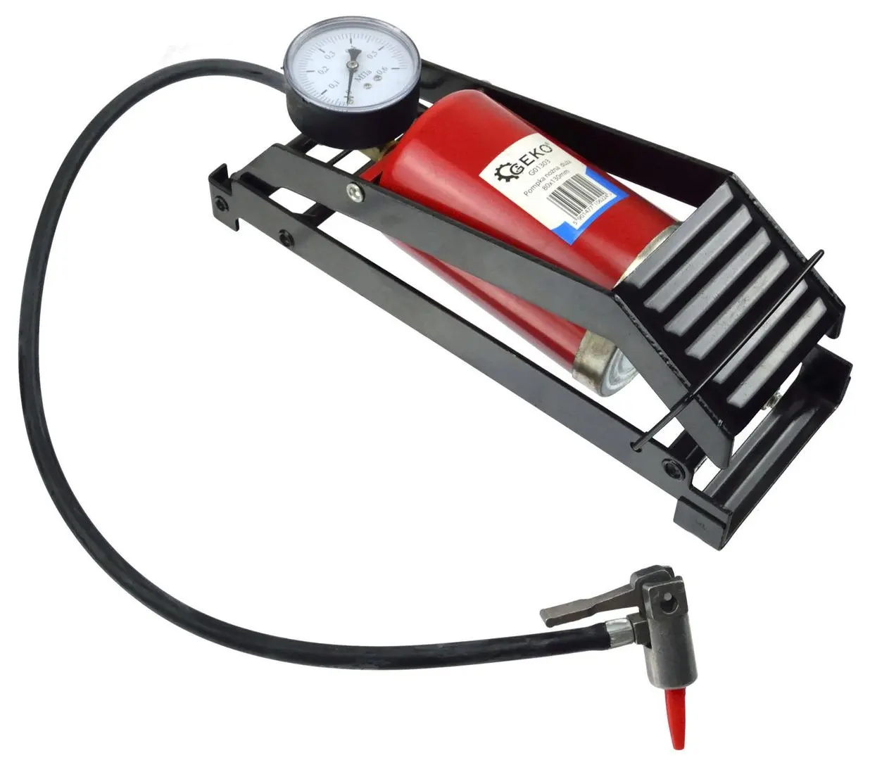Насос ножной с манометром Geko G01303