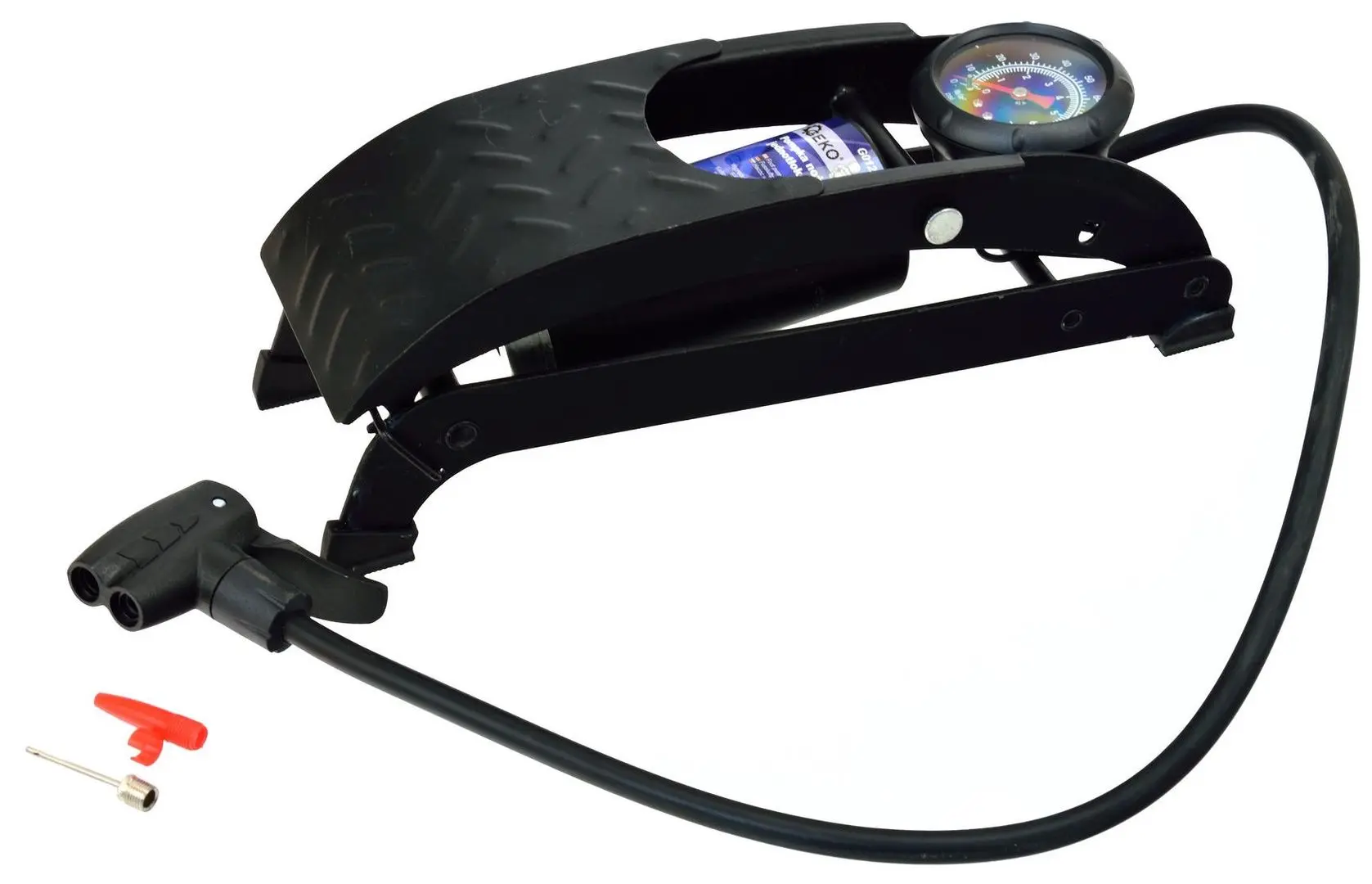 Насос ножной с манометром Geko Profi G01291