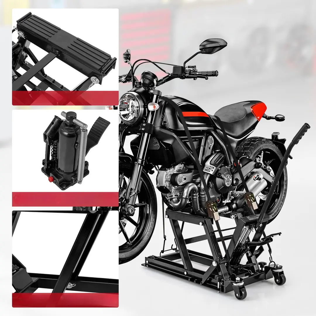 Гидравлический подъемник для мотоцикла Costway TL35740BK - 4