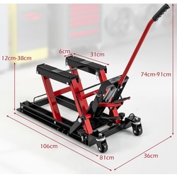 Elevator hidraulic pentru motocicleta Costway TL35740RE Thumb