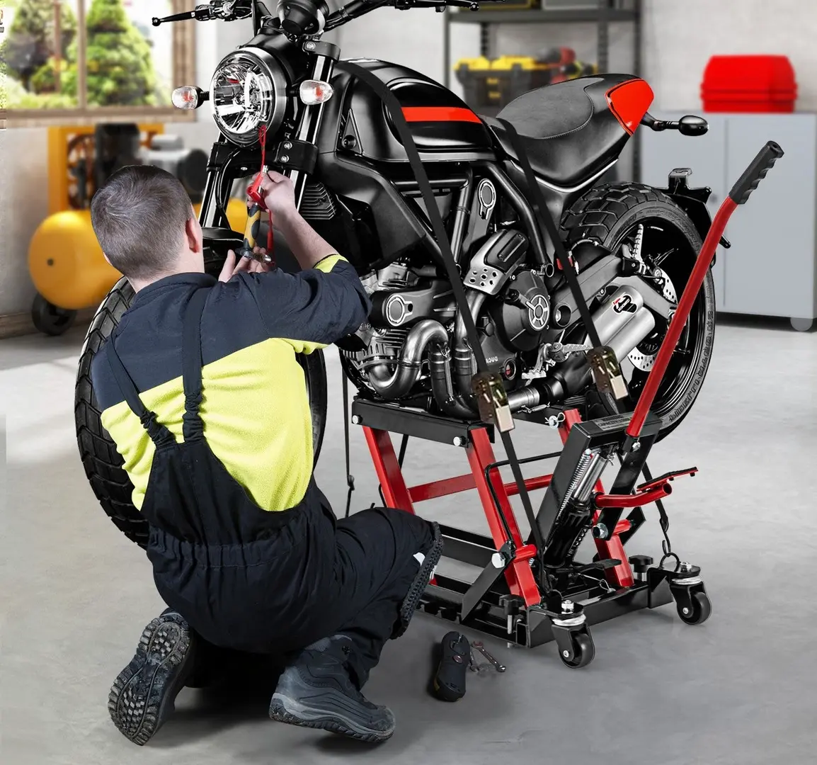 Elevator hidraulic pentru motocicleta Costway TL35740RE - 6