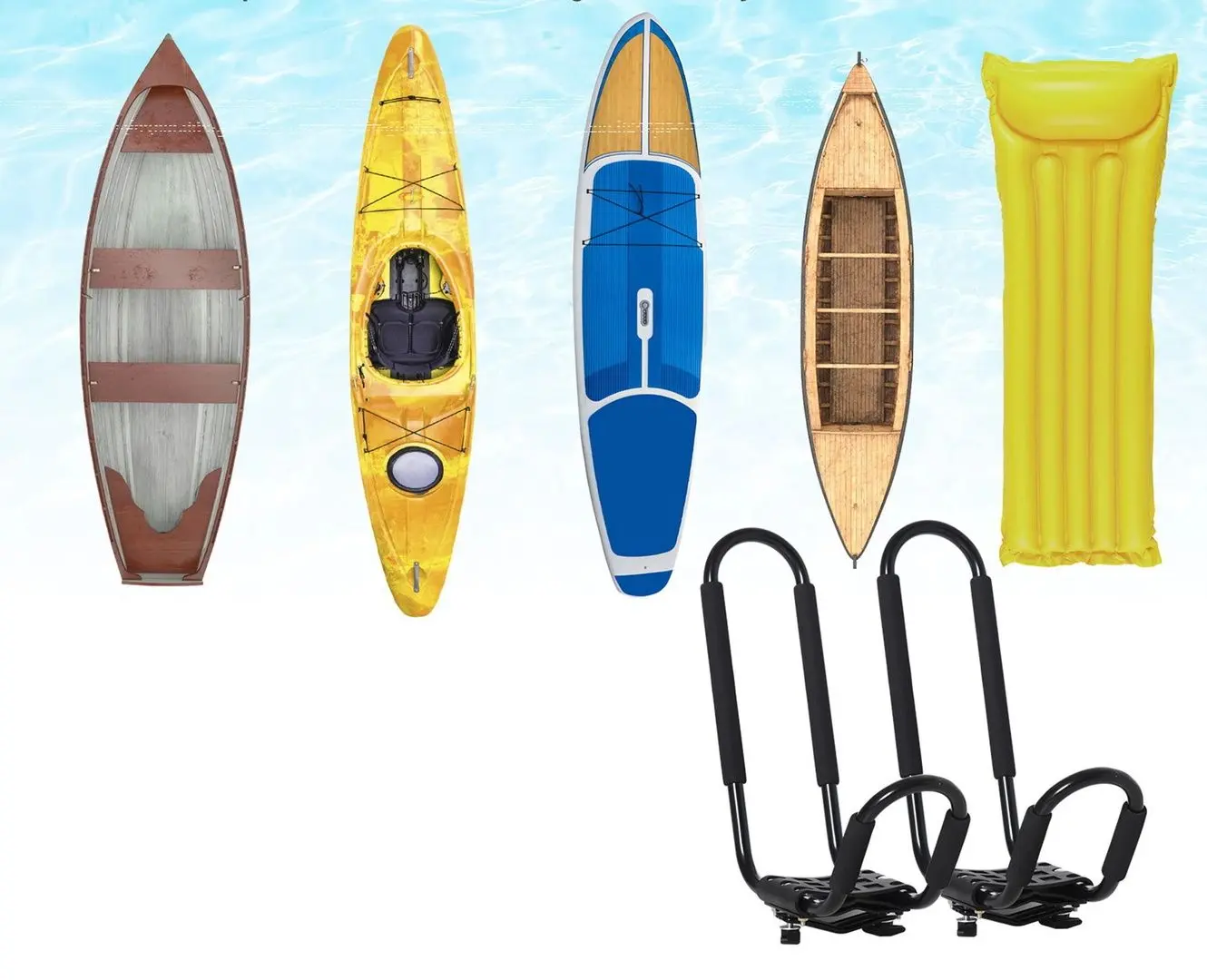 Suport caiac Homcom A32-012 (Black)