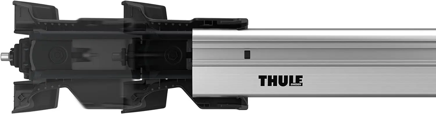 Portbagaj pentru masini cu acoperis neted Thule Edge 721100 + 720500 + 186 (Aluminum)