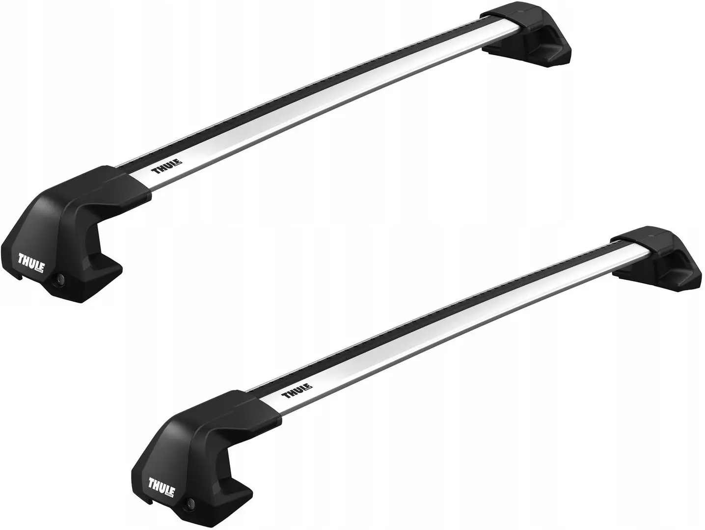 Portbagaj pentru masini cu acoperis neted Thule Edge 721100 + 720500 + 186 (Aluminum)