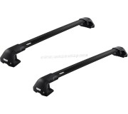 Portbagaj pentru masini cu acoperis neted Thule Edge 721200 + 720500 + 186 (Black)