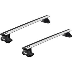 Portbagaj pentru masini cu acoperis neted Thule EVO 711100 + 710501 (Aluminum)