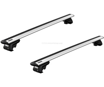 Portbagaj pentru masini cu acoperis neted Thule EVO 711100 + 754 (Aluminum)